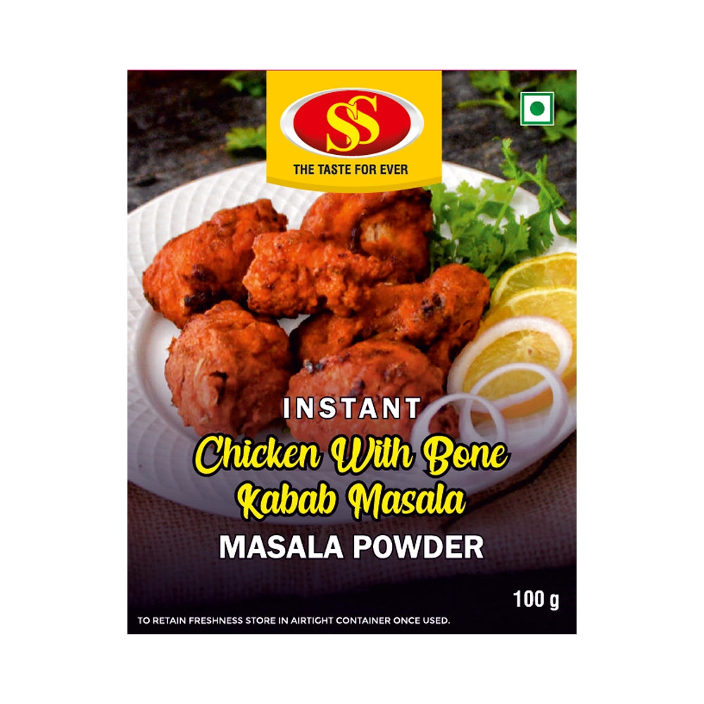 SS Foods Instant Chicken With Bone Kabab Masala Powder